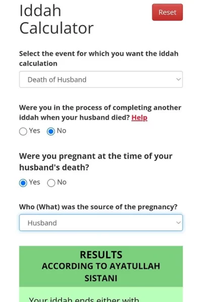 Iddah Calculator